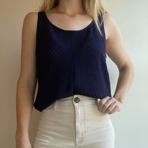 90s Dana Buchman Petite Knit Tank Top